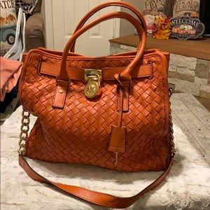 Michael kors bright orange Hamilton bag.